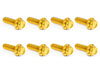 Titanium 12-Point Transmission Trap Door Cover Bolt Kit - Gold. Fits Touring 2017up & Softail 2018up