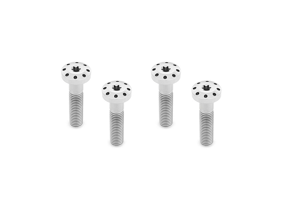 Titanium Holeshot Shock Absorber Bolt Kit - Polished. Fits Touring 1999up