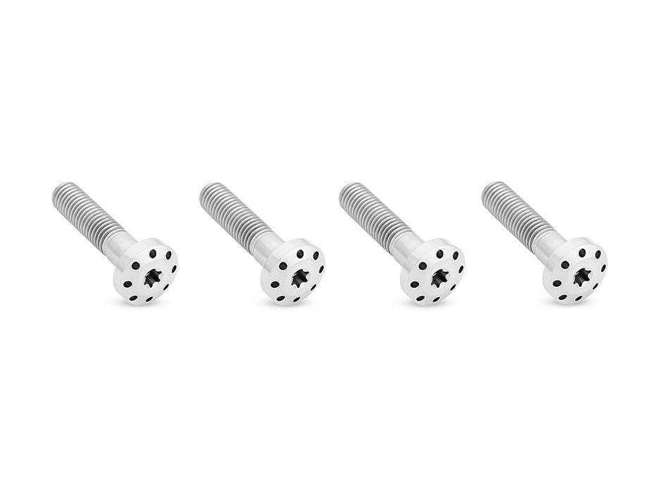 Titanium Holeshot Shock Absorber Bolt Kit - Polished. Fits Touring 1999up