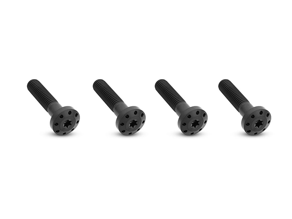 Titanium Holeshot Shock Absorber Bolt Kit - Black. Fits Touring 1999up