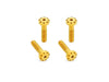 Titanium Holeshot Shock Absorber Bolt Kit - Gold. Fits Touring 1999up