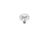 Titanium 12-Point 1/4in.-20 Seat Mount Screw - Polished. Fits H-D 1996up
