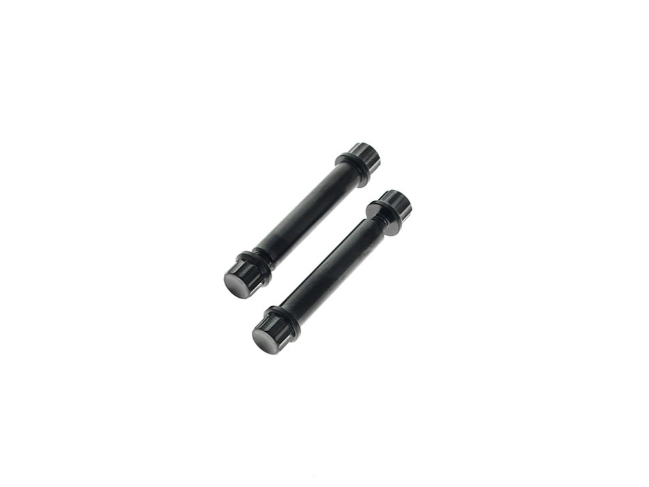 Titanium 12-Point Footpeg Mounting Hardware - Black. Fits Softail 2018up & Sportster S 2021up