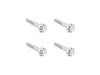 Titanium 12-Point Front Fender Mounting Hardware - Polished. Fits Touring 2009up.