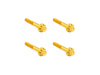 Titanium 12-Point Front Fender Mounting Hardware - Gold. Fits Touring 2009up.