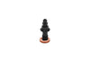Titanium 12-Point 10mm M10 x 1.00 Banjo Bolt with Bleeder - Black