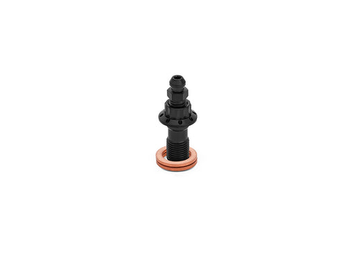 Titanium 12-Point 10mm M10 x 1.00 Banjo Bolt with Bleeder - Black
