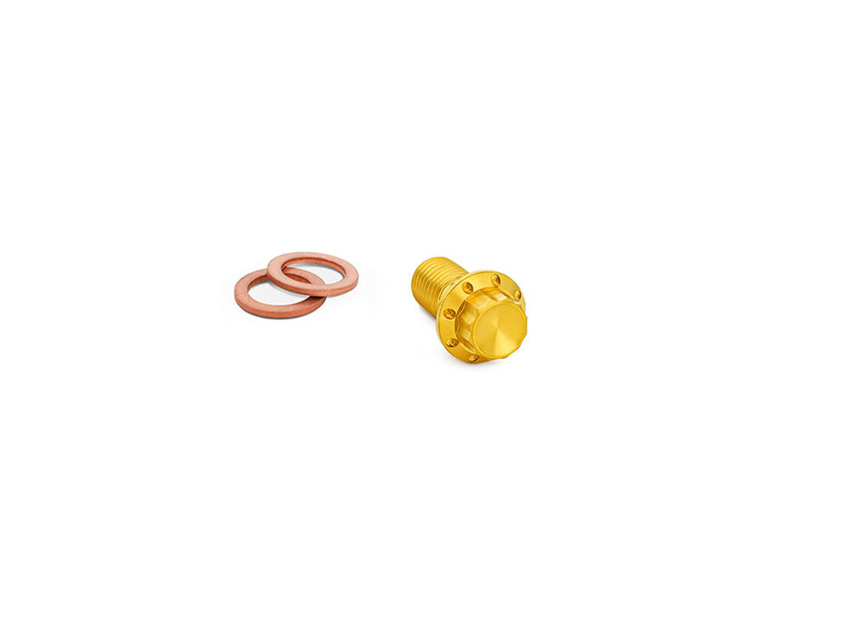 Titanium 12-Point 10mm M10 x 1.25 Banjo Bolt - Gold