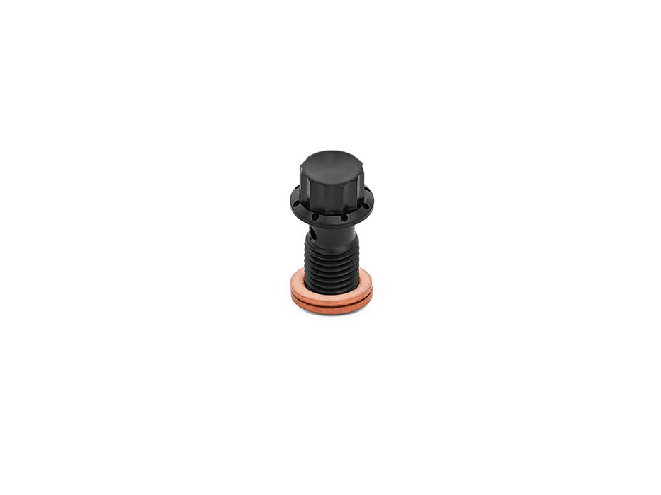 Titanium 12-Point 12mm M12 x 1.50 Banjo Bolt - Black