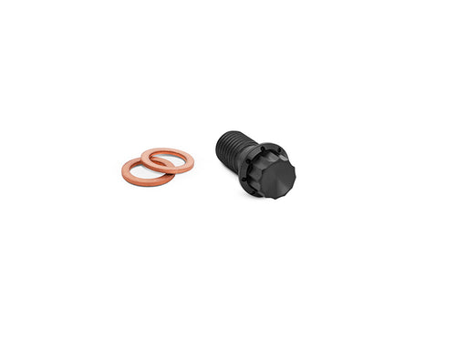 Titanium 12-Point 12mm M12 x 1.50 Banjo Bolt - Black