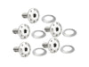 Titanium Holeshot Front Brake Rotor Bolts - Polished. Fits Most Touring 2014-2024 with Spoke Mounted Disc