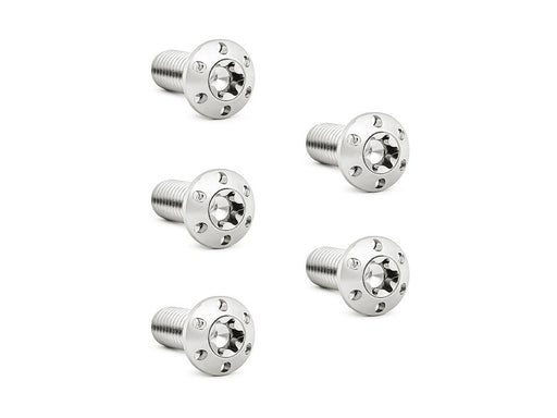 Titanium Front Disc Rotor Bolts - Polished. Fits H-D Big Twin 1984up & Sportster 1984-2021