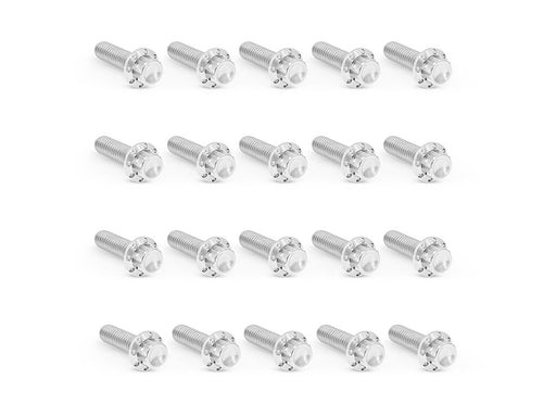 Titanium 12-Point Rocker Cover Bolt Kit - Polished. Fits Milwaukee-Eight 2017up