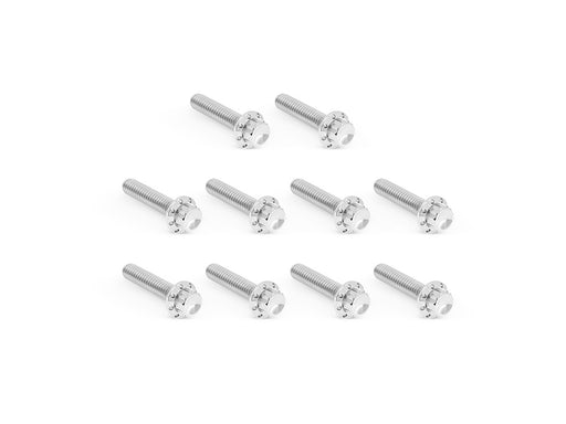 Titanium 12-Point Cam Cover Bolt Kit - Polished. Fits Twin Cam 1999-2017