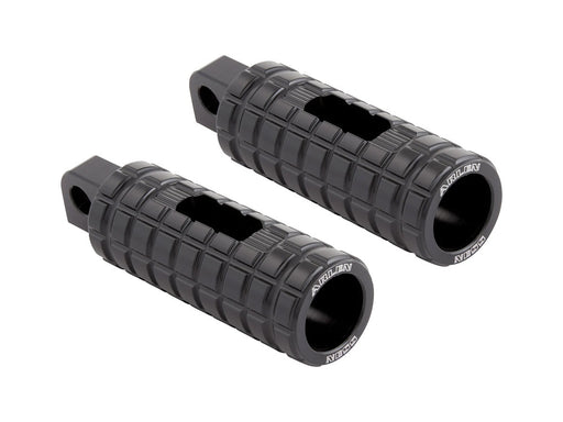 SpeedLiner Footpegs - Black. Fits Softail 2018up Rear Passenger