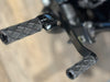 Diamond Footpegs - Black. Fits Softail 2018up Front Rider