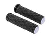 Diamond Handgrips - Chrome. Fits H-D with Throttle Cable.