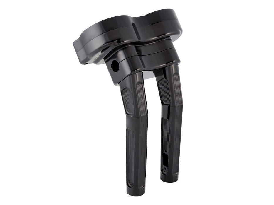 10in. Method Kickback Risers & Gauge Bezel- Black. Fits Road Glide 2015-2023