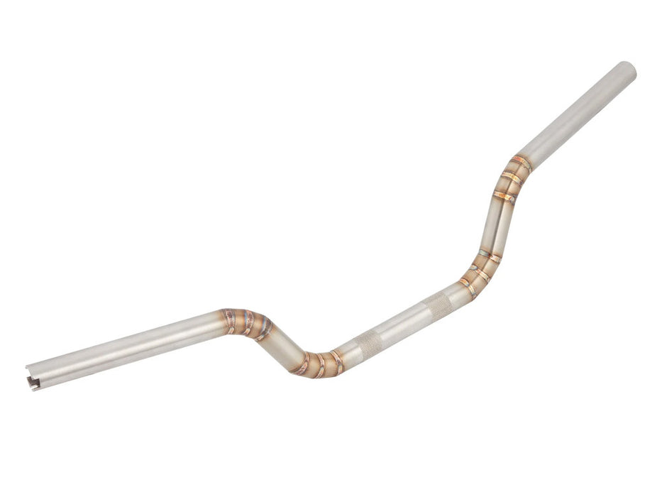 Welded Stainless MX Handlebar - Raw Stainless Steel