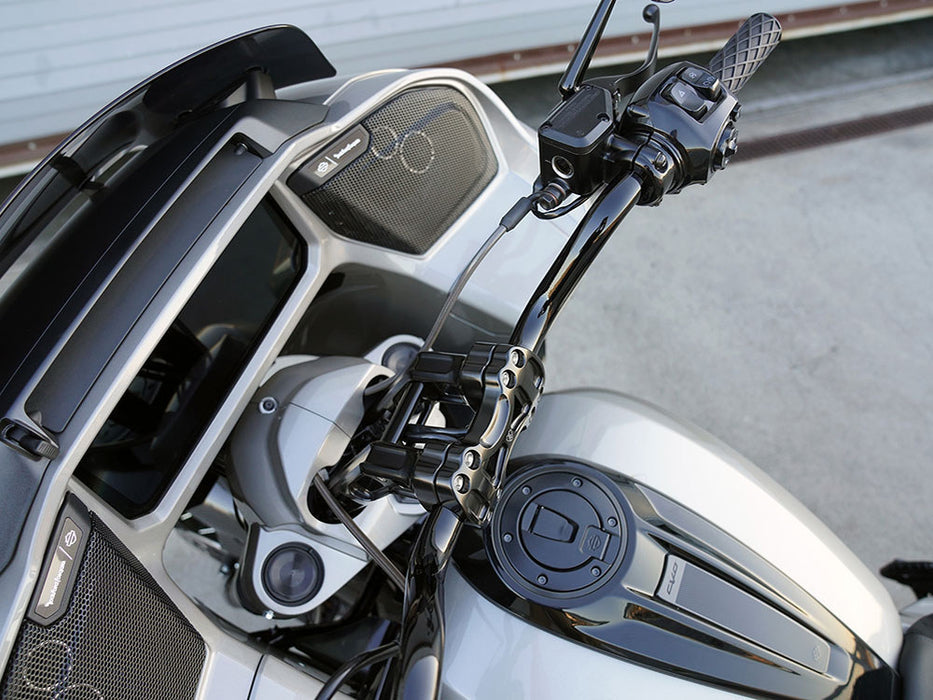 10in. Method Kickback Risers - Black. Fits 1in. Handlebar