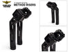 10in. Method Kickback Risers - Black. Fits Softail Street Bob, Low Rider ST, Standard & Breakout 2018-2024