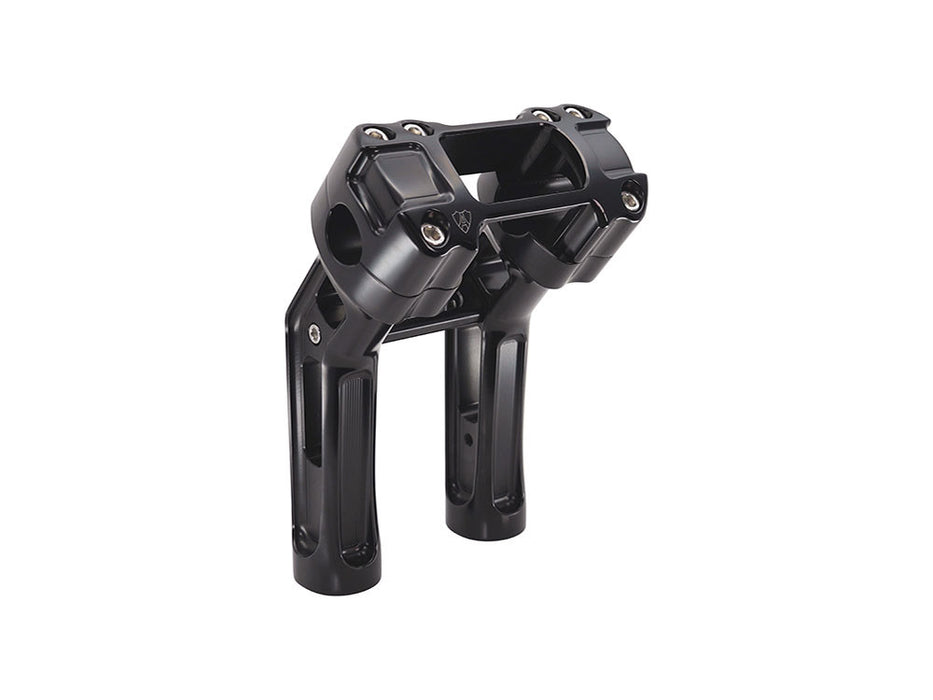 7in. Method Kickback Risers - Black. Fits Softail Street Bob, Low Rider ST, Standard & Breakout 2018-2024