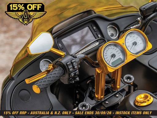 Method Levers - Gold. Fits Touring Most 2021-2024 with Cable Clutch