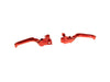 Method Levers - Red. Fits Softail 1996-2014, Dyna 1996-2017, Touring 1996-2007 & Sportster 1996-2003