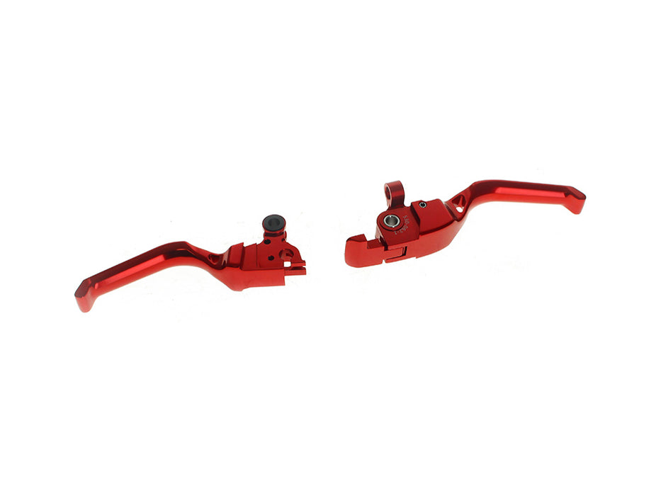 Method Levers - Red. Fits CVO Touring 2023up, Street Glide & Road Glide 2024up, Touring 2025up
