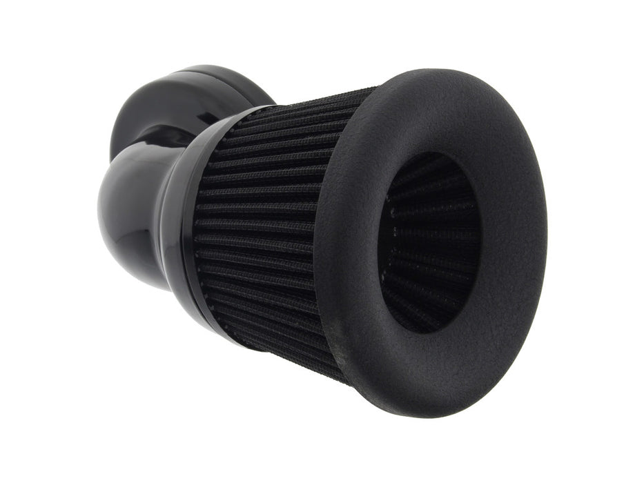 Velocity 90° Air Cleaner Kit - Black. Fits Touring 2008-2016, Softail 2016-2017, CVO Softail 2011-2017 & Dyna Low Rider S 2016-2017 with Throttle-by-Wire