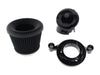 Velocity 90° Air Cleaner Kit - Black. Fits Softail 2000-2015, Dyna 1999-2017, Touring 1999-2007 with CV Carb or Cable Operated Delphi EFI