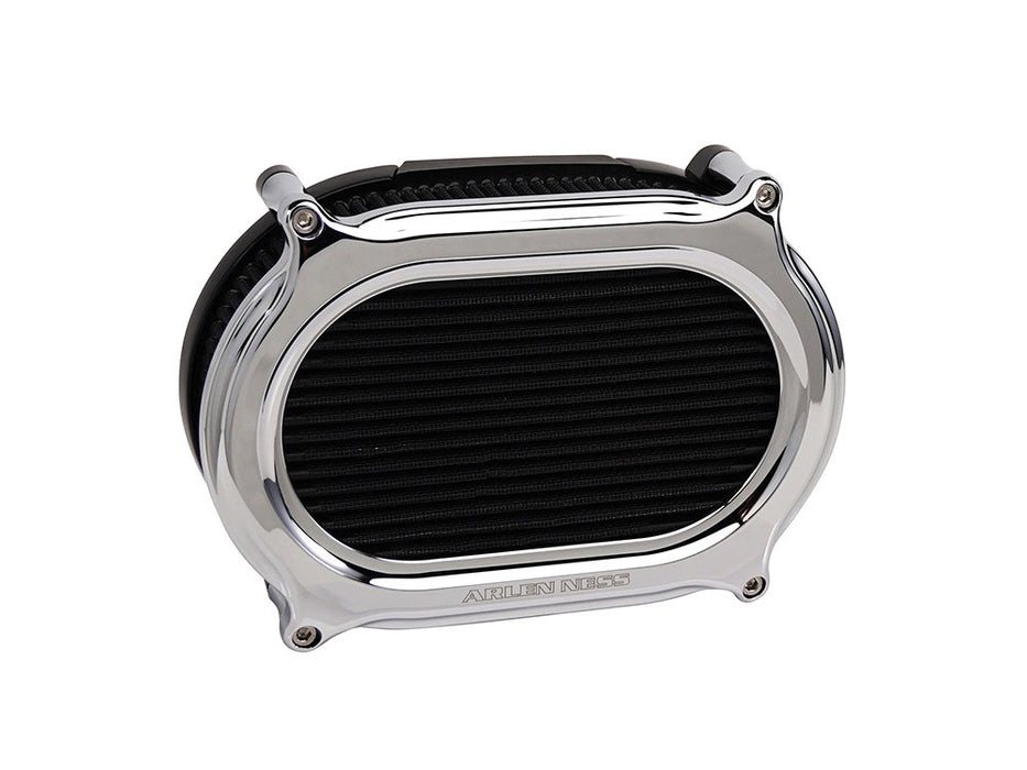 Stage 2 Oval Performance Air Cleaner Upgrade Kit - Chrome. Fits Touring 2017-2024 & Softail 2018-2024 with Ventilator/Oval Air Cleaner