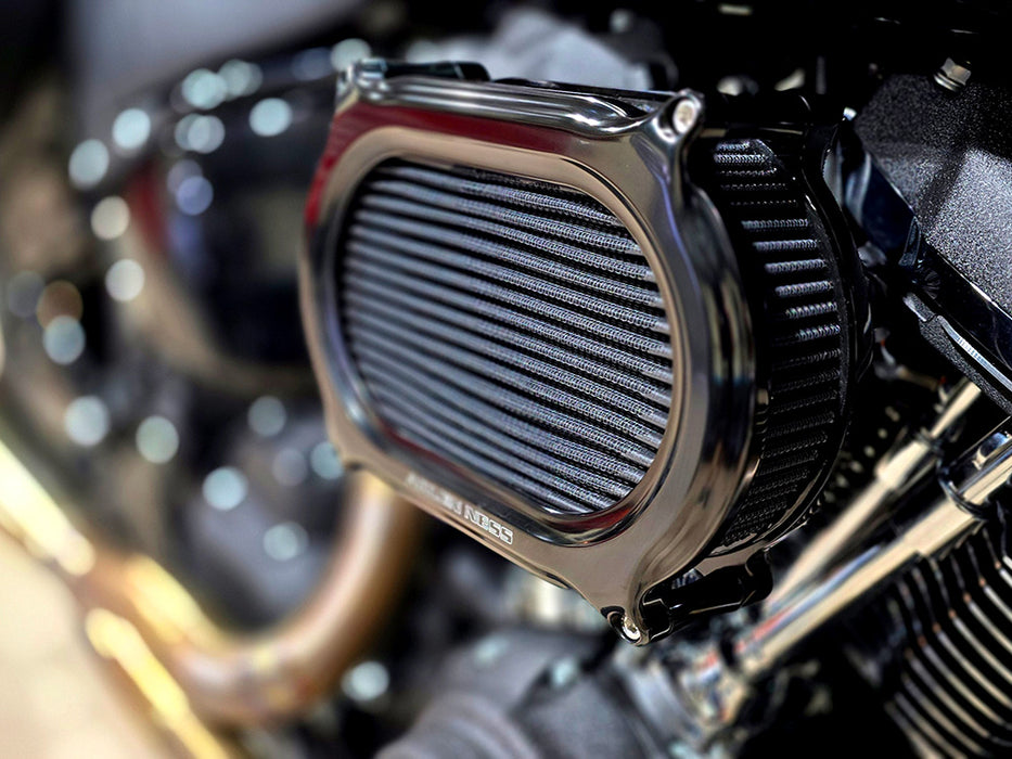 Stage 2 Oval Performance Air Cleaner Kit - Black. Fits CVO Touring 2023up, Street Glide & Road Glide 2024up, Touring 2025up & Softail 2025up