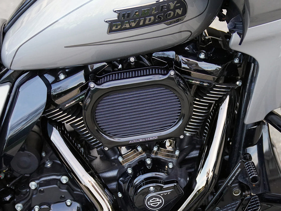 Stage 2 Oval Performance Air Cleaner Kit - Black. Fits CVO Touring 2023up, Street Glide & Road Glide 2024up, Touring 2025up & Softail 2025up