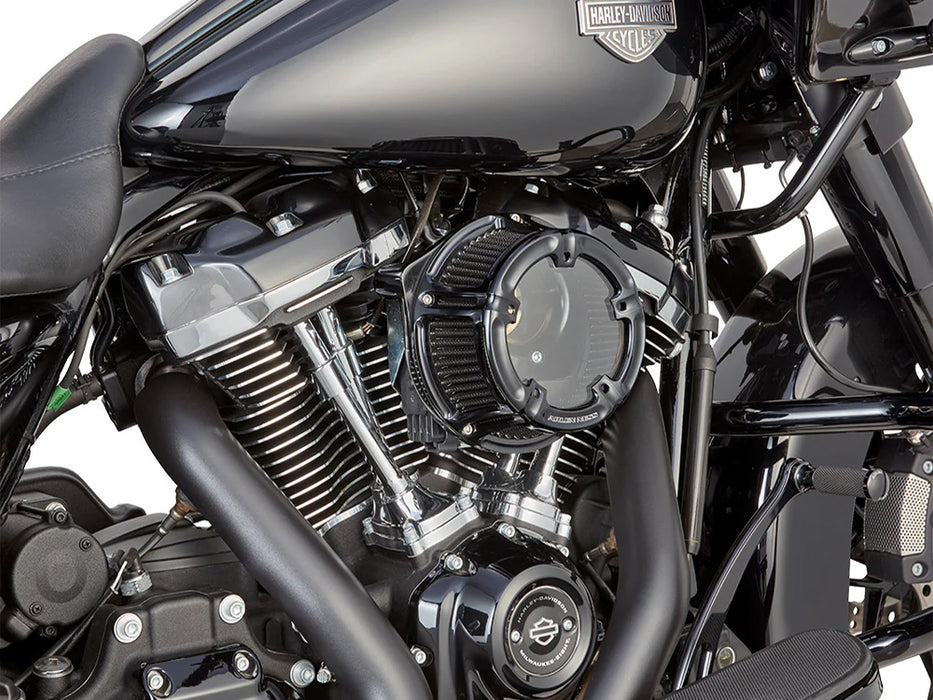 Method Clear Air Cleaner Kit - Black Anodized. Fits CVO Touring 2023up, Street Glide & Road Glide 2024up, Touring 2025up & Softail 2025up