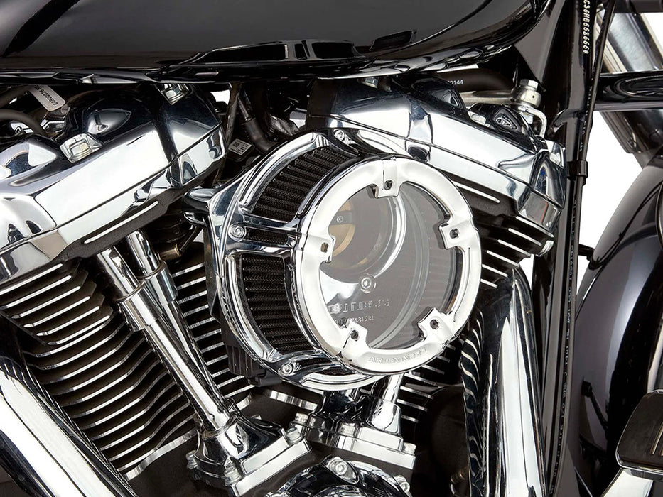 Method Clear Air Cleaner Kit - Chrome. Fits CVO Touring 2023up, Street Glide & Road Glide 2024up, Touring 2025up & Softail 2025up