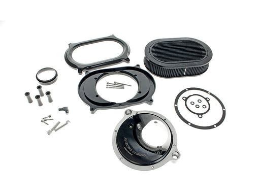 Stage 2 Oval Performance Air Filter Upgrade Kit - Carbon Fibre. Fits Touring 2017-2024 & Softail 2018-2024 with Ventilator/Oval Air Cleaner