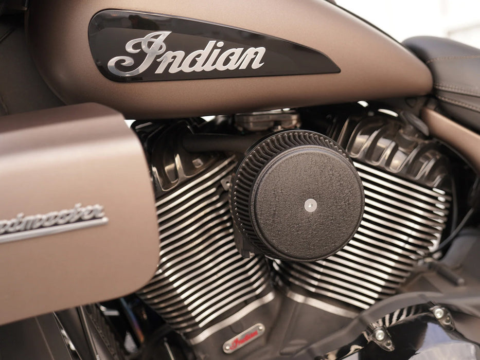 High Flow Air Cleaner Kit - Black. Fits Indian Touring & Cruiser 2014up with 111ci or 116ci Thunderstroke Engines