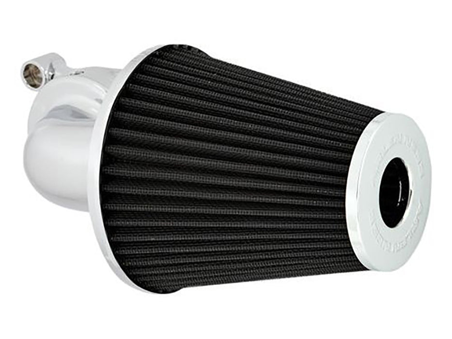 90deg Monster Sucker Air Cleaner Kit - Chrome. Fits Touring 2008-2016, Softail 2016-2017, CVO Softail 2011-2017 & Dyna Low Rider S 2016-2017 with Throttle-by-Wire