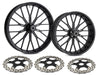 21in. x 3.5in. & 18in. x 5.5in. Y-Spoke Complete Wheel Set - Black. Fits Low Rider S 2020up & Low Rider ST 2022up