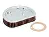 Air Filter Element. Fits Twin Cam with OEM Round Air Cleaner Cover. Crossbones 2008-2011, Blackline 2011-2013, Slim 2012-2017 & Street Bob 2014-2017
