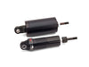 Rear Air Shock Absorbers - Black with Chrome Handlebar Switch. Fits Softail 2001-2017.