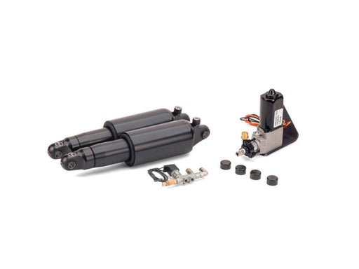 Adjustable Rear Air Shock Absorbers - Black. Fits Dyna 2008-2017.