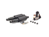 Rear Air Shock Absorbers - Black. Fits Dyna 2008-2017.