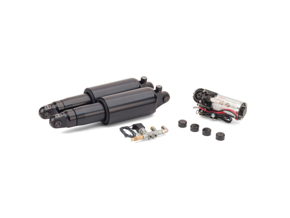 Adjustable Rear Air Shock Absorbers - Black. Fits V-Rod 2007-2017.