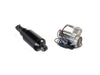 Rear Air Shock Absorbers - Black with Chrome Handlebar Switch. Fits Softail 2018up.