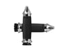 Spike Custom Contour Handgrips - Chrome. Fits H-D with Throttle Cable.