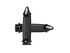 Spike Custom Contour Handgrips - Black. Fits Big Twin 2008-2024 with Throttle-by-Wire