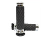 Diamond Contour Handgrips - Chrome. Fits H-D with Throttle Cable