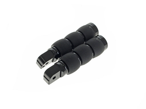 Air Cushion Footpegs - Black. Fits Softail 2018up Rear Passenger